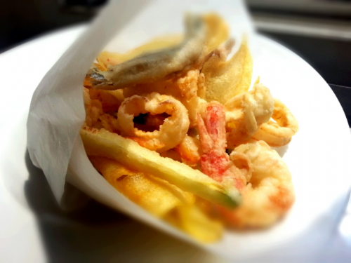 Ricetta Fish and chips con verdurine pastellate